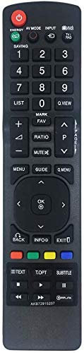 Neue Ersatz Universalfernbedienung LG AKB72915207 für Verschiedene LG-Fernseher geeignet - Keine Einrichtung erforderlich LG TV-Fernbedienung 37LD465 42LD420
