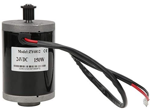 DC Bürstenmotor 24V 150W Magnet Permanent Motor Hochgeschwindigkeitsmotor mit Riemenscheibe für Elektrofahrrad