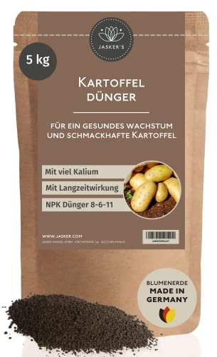 JASKER'S Kartoffeldünger 5 Kg - Für gesunde, Dicke und schmackhafte Kartoffel - Organischer Dünger für Kartoffel