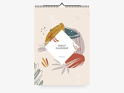 Familienkalender - FLORAL - DIN A3 - typealive - perfekt als Geschenk zu Weihnachten oder Geburtstag