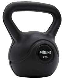 ubung Fitness Heavy Weight Kettlebell for Strength Cardio Bodybuilding Weight Lifting Workout for Home Gym Equipment, 2kg – 12 kg, Black