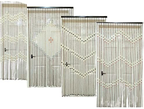 Stylish Wooden Bamboo Beautiful Hanging Beaded Door Curtain Classic Design String Fly Insect Screen Blind Design Varies Home Gifts Decoration