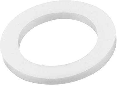 sourcing map 10er Pack PTFE Flachdichtung 24mm ä.D. 16mm i.D. 2mm dick 3/4″Flansch weiß