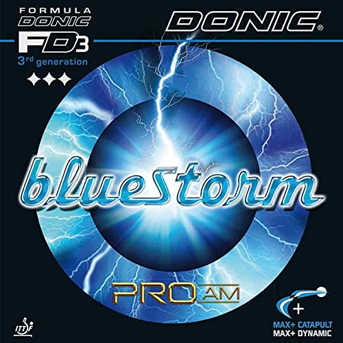 DONIC Belag Bluestorm Pro AM Farbe 2,3 mm, schwarz, Größe 2,3 mm, schwarz