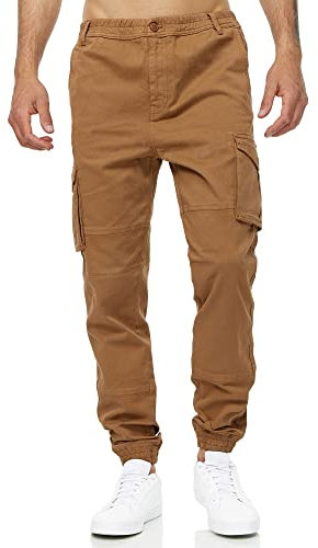 Tazzio Cargo Hose Männer Cargohose Herren Regular Fit A300 (W34, Camel)
