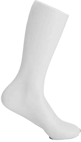 Gralara Männliche Beine Füße Fuß Schaufensterpuppe, Sockenständer Schuhe Unterstützung Kurzstrumpf Schaufensterpuppe Langlebig Tragbar für Schaufenster, Weiß, Männlicher linker Fuß