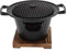 Parrilla Hibachi, Mini Parrilla de Carbón Portátil Japonesa sin Humo para Barbacoa para una Sola Camping, Picnic, Fiesta, Cocina