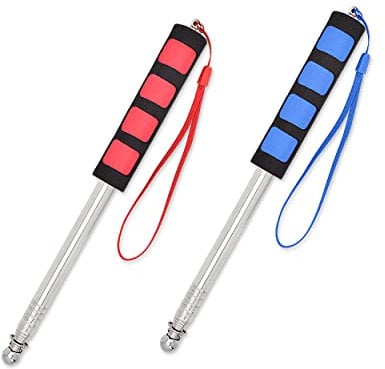 ds. distinctive style Telescopic Flag Pole 2 Pcs Handheld Flag Pole Stainless Steel Tour Guide Flag Pole (2m & 2m)