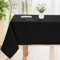 smiry Tischdecke Abwaschbar Rechteckig 130x160cm Tischtuch Polyester Wasserabweisend Lotuseffekt Tischwäsche Schmutzabweisend Abwischbare Tafeldecke für Party Küche, Schwarz