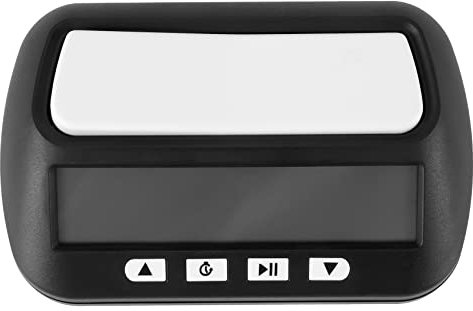 Iegefirm Reloj de Ajedrez, Temporizador de Ajedrez Digital y Temporizador de, Reloj Profesional PortáTil Multiusos 3 en 1 Negro