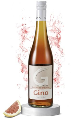 Aperitif Rose Wein Trocken mit Gin passend zu Wildberry [750ml] - Aperovino Rose - Zitrusfrüche, gepaart mit Himbeeren, Wachholder und Grapefruit - Handgefertigt in Mittelfranken - GINO Rosato