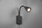 lightling Sandra Wandleuchte, Flexarm verstellbar, Breite: 8.5 cm, Höhe: 23.5 cm, Auslage: 22 cm, Schwarz matt, Metall, exkl. Leuchtmittel, GU10, max: 10W