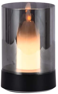Tischlampe Kerze LED V-TAC VT-7564 2W 3000K mit wiederaufladbarem Akku und Bewegungssensor, Farbe Schwarz - SKU 10567
