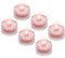 sourcing map Submersible Bright LED Tea Light, Red Waterproof Flameless Candle for Party Wedding Festivals Decor, Pack of 6
