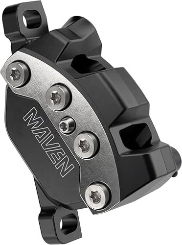 SRAM Maven Ultimate Scheibenbremssattel – vorne/hinten, Pfostenmontage, 4-Kolben, silber/schwarz, A1