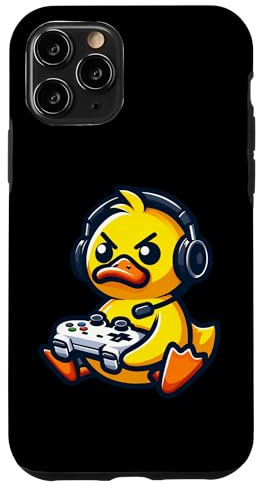 Lustige Ente Gamer Quack Videospiele Jungen Mädchen Kinder Hülle für iPhone 11 Pro