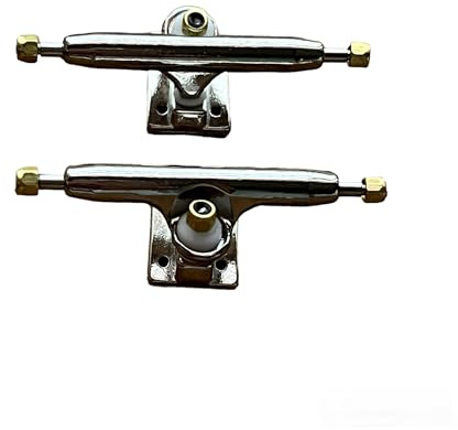 LEEFAI Pro Fingerboard Trucks mini Finger Skateboard Achsen 4.0-Regular Kingpin-Upgraded v2 baseplate with Hardware-Baseplate Color and Size (36 mm,Silber)