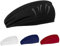 Aikeis Confezione da 4 fasce elastiche da corsa per uomo e donna, assorbono il sudore, per basket, calcio, tennis, corsa, ciclismo, unisex, multicolore, taglia L