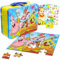 Spongebob Lunchbox aus Blech, Puzzle-Bundle – Spongebob Schwammkopf Lunchbox mit Spongebob-Puzzle, 48 Teile für Kinder plus Tattoos, Aufkleber, mehr | Spongebob Schulbedarf-Set für Kinder