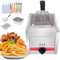LQQYJSM Friggitrice Professionale Friggitrice a Gas 10L/20L/30L, Friggitrice per Patatine Pollo in Acciaio Inossidabile, Friggitrice Multifunzione A GPL per Casa Commerciale,Singlecylinder10L