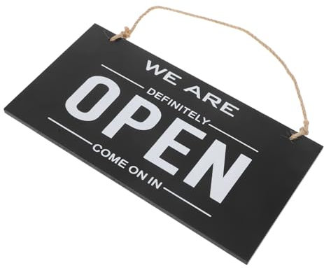 VILLCASE Panneau De Porte Double Face Plaque Ouverte Et Fermée Pour Porte Entrée Plaque Ouverte Double Face Suspendue Commerciale