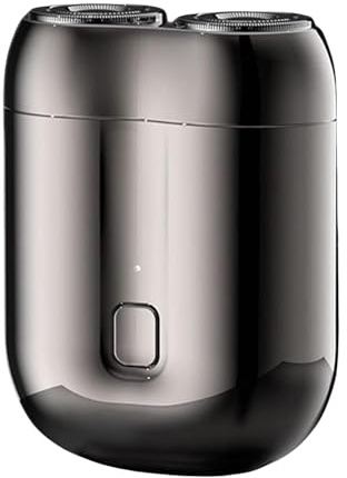 Renchey Reiserasierer für Männer,Reise-Elektrorasierer - 2024 Doppelkopf-Gesichtssturmrasierer - Elektrorasierer im Taschenformat mit Motor, wasserdichter elektrischer Rotationsrasierer,