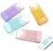 VONJUMA 4 Pcs Taille Crayon Avec Gommes et Reservoir En Plastiqu Unique Trou Manuel Taille Crayon Coloré, Taillecrayon Avec Récipient Petit Pour Étudiants École Maison Fournitures De Bureau
