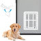 Billionchains Puerta para perros para mosquitera, cierre automático, para perros grandes, con cierre, adecuada para perros medianos y grandes, color blanco