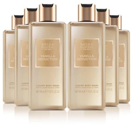 Baylis & Harding The Edit Vanilla Seduction Body Wash 400ml (Pack of 6) - Vegan Friendly
