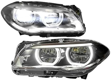 Auto-LED-Scheinwerfer-Baugruppe, kompatibel for BMW F10 F18 2011–2017, 5er-Serie, 520, 525, 530, 535, Zubehör, Front-DRL-Lichter, Plug-and-Play(2011-2013_NO AFS)