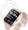 3 Pack Screen Protector for Smartwatch IDW13/IDW15/Fitpolo IDW19/VRPEFIT IDW13/IDW13/TOOBUR IDW13 1.8 Inch,HD Clear Scratch Resistant Bubble Free，Ultra Thin TPU Full Coverage Flexible Soft Film
