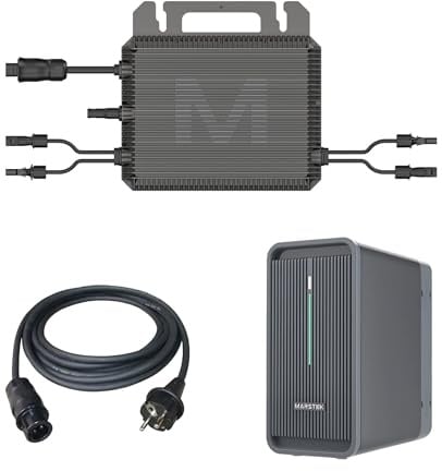 Marstek B2500-D Balkonkraftwerkspeicher Set, 2,24 kWh Speicher, M2-800 Wechselrichter, 3m Kabel, Schwarz