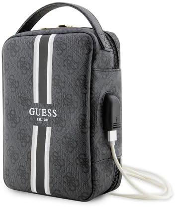 CG MOBILE WONDEE Guess Bolsa de Viaje de 10 Pulgadas con Puerto de Carga USB Integrado, Disfruta de la Moda como Estilo de Vida con Esta Bolsa organizadora para Gadgets, Regalo Original para Mujer