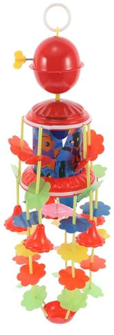 CVUTOVO Móvil Musical de Cuna para Bebés con Colgante Retro Juguete Educativo para Cuna y Estimula el Desarrollo Auditivo y Creatividad Clásico y Funcional