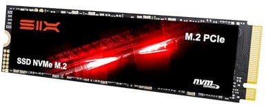 SIX X4000 PRO 256GB M.2 2280 SSD PCIe Gen3x4 NVME SSD Solid State Drive - Up to 3100MB/s Read Speed, 1200MB/s Write Speed