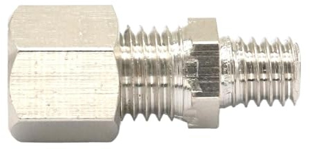 5 stücke M6 Metrisches Außengewinde Messing Fit 4mm OD Rohr Koppler Adapter Stecker Kompression Fitting for Schläuche