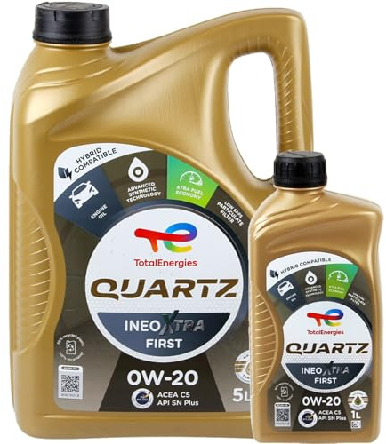 1x5L+1x1L Total Quarzt Ineo Xtra First 0W20 Öl | 214314+214313 Total Quartz Ineo Xtra First 0W20, Synthetisches Motorenöl