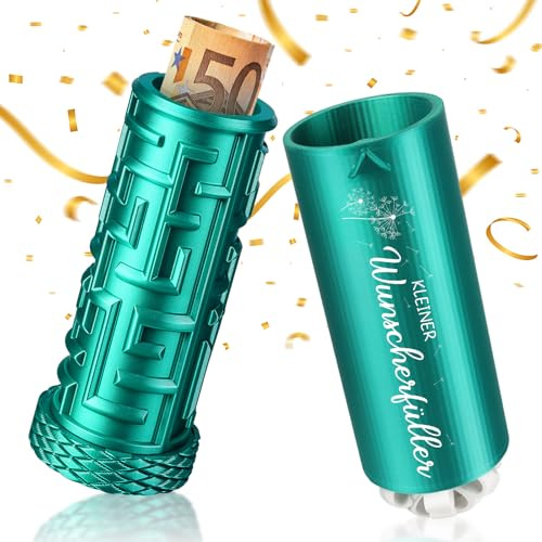 TUZELIYA Wunscherfüller Geldgeschenk - Labyrinth Geschenkbox, kreative Geldgeschenk Verpackung für Männer & Frauen - 3D-gedruckte, Geldgeschenk Geburtstag, Jugendweihe Abschied, Ruhestand (Blau-Grün)