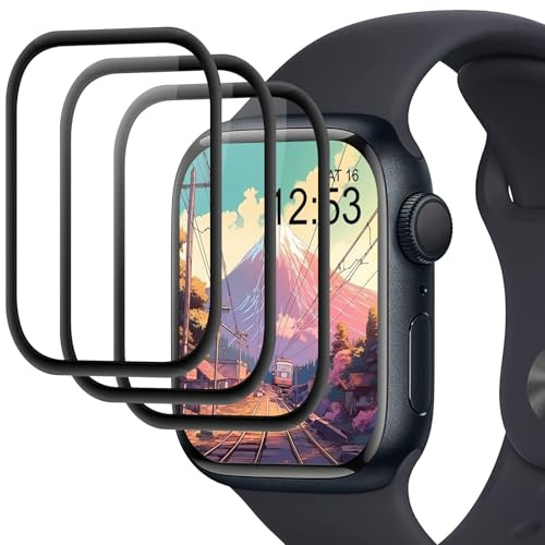 Joeyu (3 pezzi) Pellicole Protettive per Apple watch Series 6/5/4/SE/SE2/SE3 40mm, vetrini, Durezza 9H, Anti-Frankmentazione, Senza Bolle, Anti-Graffio, etro temperato