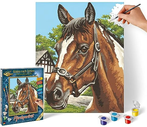 Schipper - 609240381 - Kids Horse Portrait - Tableau à Dessin - Taille 40 x 50 cm