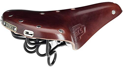 Brooks B72 Loop Feder Leder Fahrrad Sattel, B72, Farbe braun