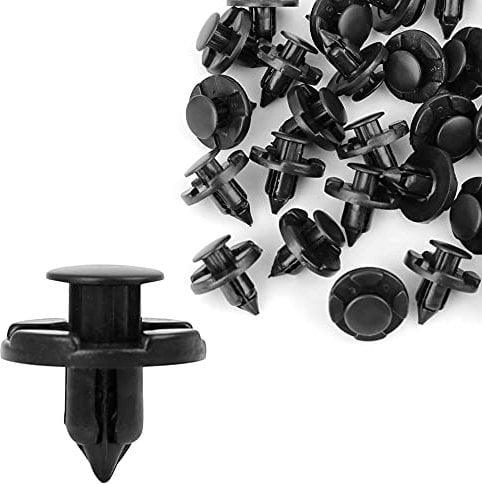 sourcing map 30 Stück Kunststoff Antriebsnieten Klappen Stoßfänger Push Clips 8mm für Auto