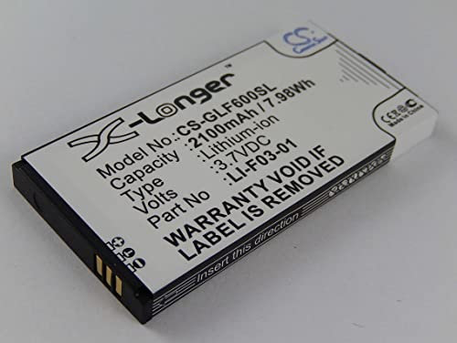 vhbw Li-ION Batterie 2100mAh (3.7V) pour Golf GPS Rangefinder Golfbuddy DSC-GB600, GB3-PT4, Platinum 4, PT4 comme LI-F03-01.