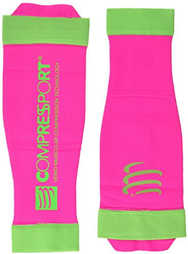 CompresSport R2 V2-Chaussettes de running mixte adulte Rose Fluor Rosa FR : XL (Taille Fabricant : T4)