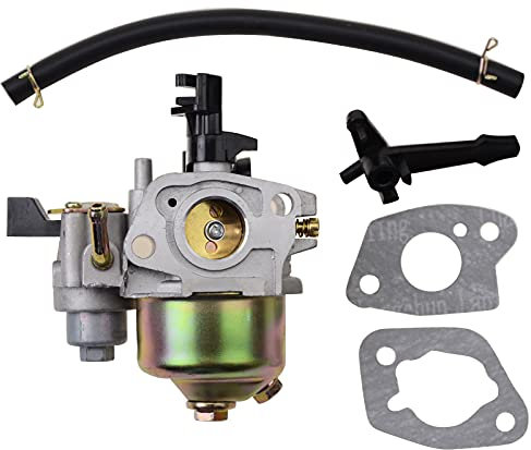 GOOFIT Carburador Minimoto 2 Tiempos De 19 Mm Reemplazo para Gx120 Gx160 5.5hp 6.5hp Gx200 Gx240 8hp Gx270 9hp Gx340 Gx390 Pit Bike ATV Quad Ciclomotor Scooter Bicicleta Plata