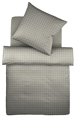 fleuresse Batist Bettwäsche Heidelberg Größe 135x200+80x80 cm Farbe Steinegrau