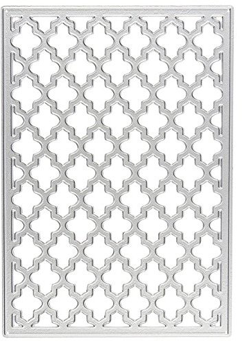 Ideen mit Herz Stanzschablone, Hintergrund 1, 14,2cm x 10cm, passend für gängige Stanzmaschinen | zum Gestalten von Kartenauflegern, Anhängern, Grußkarten | Garten, Sommer, Frühling, Orientalisch