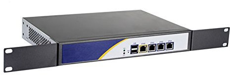 Firewall Hardware, Pfsense, OPNsense, VPN, Network Security Appliance, Router PC, J1900, HUNSN RS17f, 4 x Gigabit LAN, 2 x USB, VGA, Fanless, 2 x Reserved Fan, 4G RAM, 32G SSD