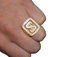 goldener Dollar Ring Hip Hop Finger Dollarzeichen Gangster Schmuck Ringe Pimp