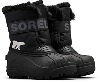 Sorel KIDS SNOW COMMANDER Schneestiefel für Unisex Baby, Schwarz (Black x Charcoal) - Children, 28 EU